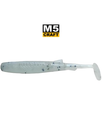 Силиконови примамки M5 Craft Joker Shad 2", 64 мм, цвят White Pearl, 8 бр.
