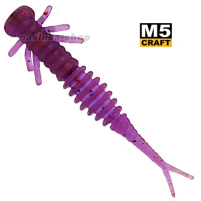 Силиконови примамки M5 Craft Kozyavka 2" Lox Dark, 7 бр.