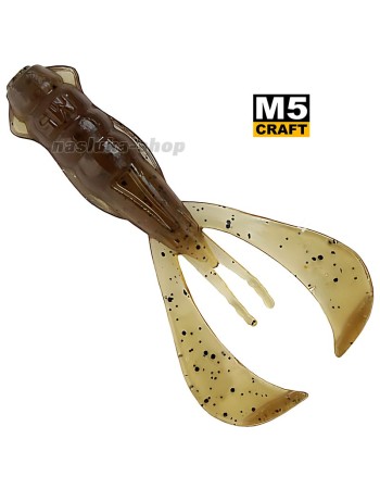Силиконови примамки M5 Craft Turbo Crayfish 2.8" Brown Pumpkin, 6 бр.