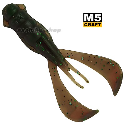 Силиконови примамки M5 Craft Turbo Crayfish 3.5" Motor Oil Red, 4 бр.