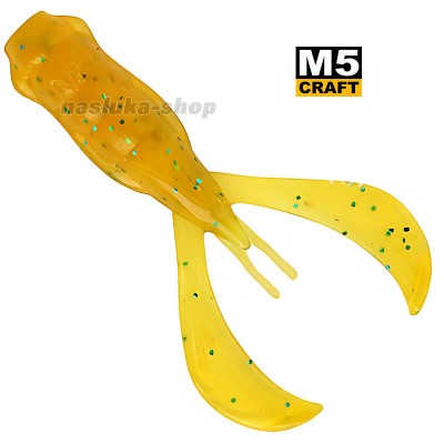 Силиконови примамки M5 Craft Turbo Crayfish 2" Motor Oil Caramel, 7 бр.