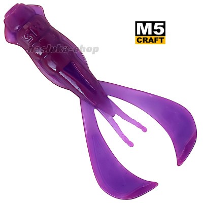 Силиконови примамки M5 Craft Turbo Crayfish 2.8" Lox Lilac, 6 бр.