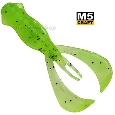 Силиконови примамки M5 Craft Turbo Crayfish 2.8" Chart Black Flake, 6 бр.