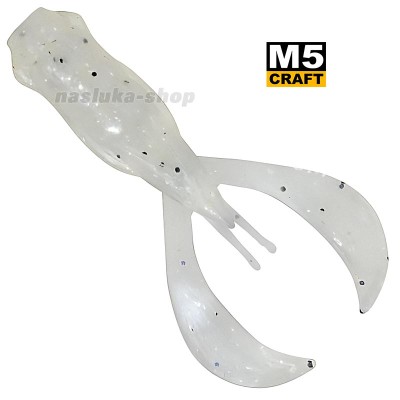 Силиконови примамки M5 Craft Turbo Crayfish 2.8" White Pearl, 6 бр.
