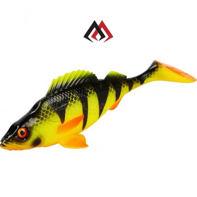 Силиконови шадове Mikado MFT Perch, 10 см, цвят Firetiger Perch, 4 бр.