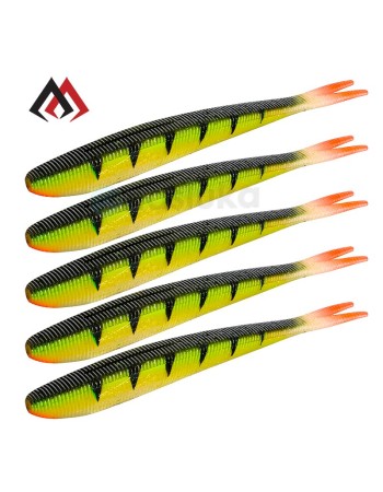 Силиконови примамки Mikado Saira, 14 см, цвят 380, 5 бр.