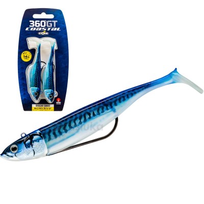 Сет от 2 бр. силиконови шадове с джиг глави Storm 360GT Coastal Biscay Minnow, 9 см, 21 г, цвят BM