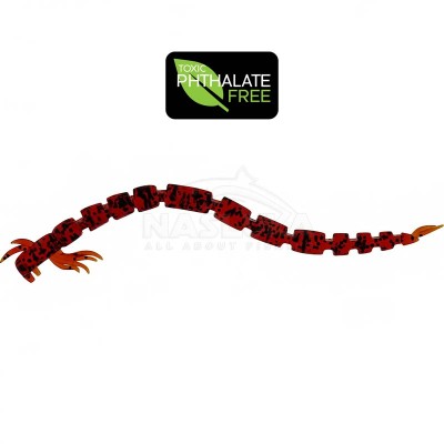 Силиконови червеи Westin Bloodteez Worm, 5.5 см, цвят Bloodworm, 8 бр.