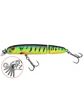 Двуделен потъващ воблер Abu Garcia Beast Hi-Lo Jointed Sinking, 90 мм, 12 г, Firetiger