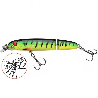 Двуделен потъващ воблер Abu Garcia Beast Hi-Lo Jointed Sinking, 120 мм, 33 г, Firetiger