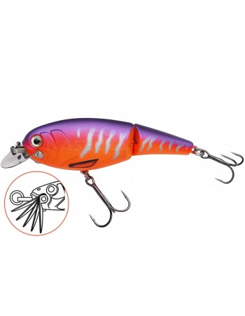 Двуделен плаващ воблер Abu Garcia Beast Hi-Lo Jointed Floating, 120 мм, 47 г, Red Tiger