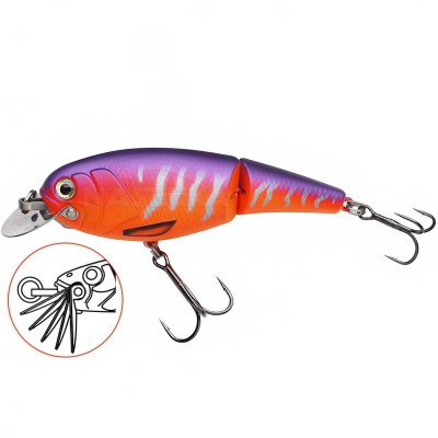 Двуделен плаващ воблер Abu Garcia Beast Hi-Lo Jointed Floating, 120 мм, 47 г, Red Tiger