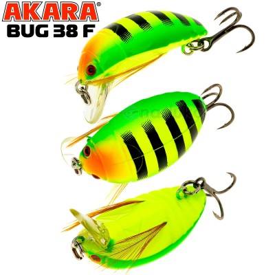 Воблер за кефал Akara Bug 38 мм, 4 г, цвят 03