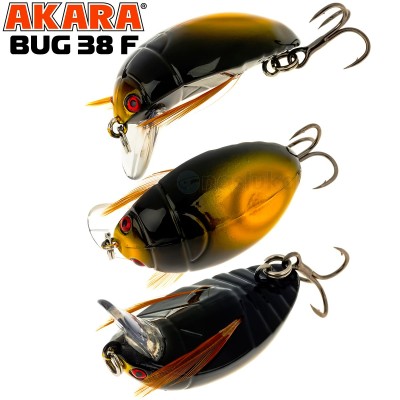 Воблер за кефал Akara Bug 38 мм, 4 г, цвят 04