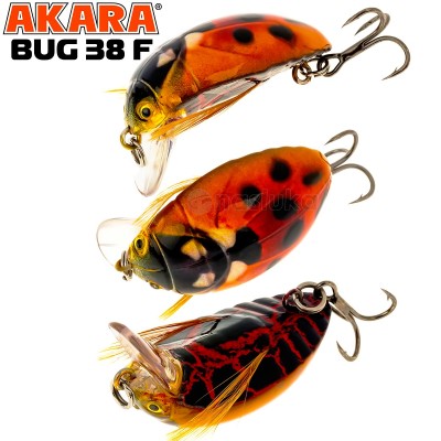 Воблер за кефал Akara Bug 38 мм, 4 г, цвят 12