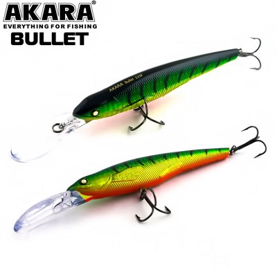 Воблер за тролинг Akara Bullet 115F, 115 мм, 16 г, цвят A99