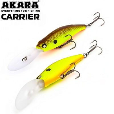 Плаващ воблер Akara Carrier 75F, 75 мм, 12 г, цвят А98