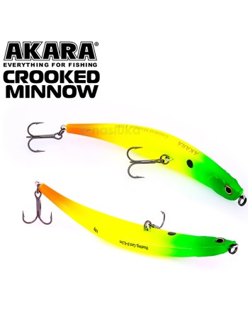 Akara Crooked Minnow, плаващ воблер 90 мм, 7 г, цвят A21
