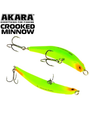 Akara Crooked Minnow, плаващ воблер 90 мм, 7 г, цвят A223