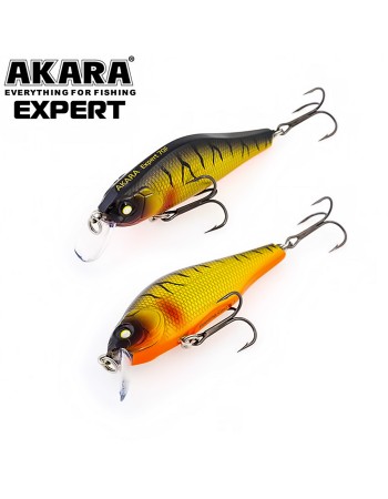 Плаващ воблер Akara Expert F, 70 мм, 9 г, цвят А112