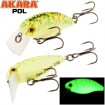 Плаващ Воблер Akara Pol 3.5 см 2.2 г цвят A225 - За спининг риболов