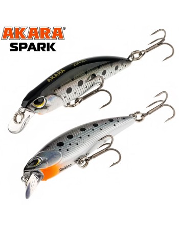 Akara Spark S, 50 мм, 3.5 г, цвят А155, Воблер за костур и пъстърва