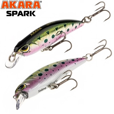 Akara Spark S, 50 мм, 3.5 г, цвят А156, Воблер за костур и пъстърва