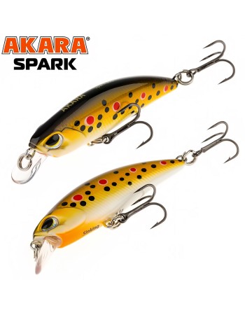 Akara Spark S, 50 мм, 3.5 г, цвят А75, Воблер за костур и пъстърва