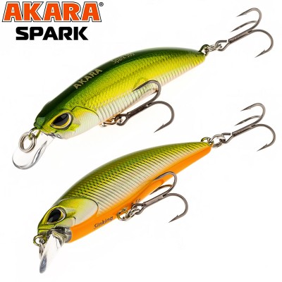 Akara Spark S, 50 мм, 3.5 г, цвят А76, Воблер за костур и пъстърва