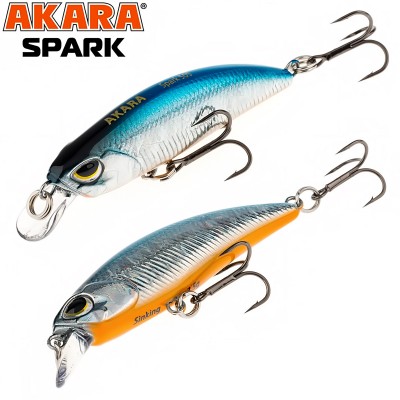 Akara Spark S, 50 мм, 3.5 г, цвят А82, Воблер за костур и пъстърва