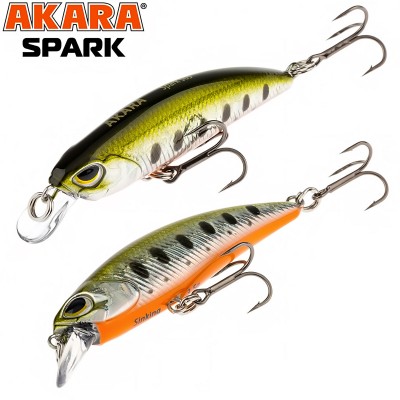 Akara Spark S, 50 мм, 3.5 г, цвят А88, Воблер за костур и пъстърва
