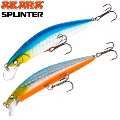 Akara Splinter S, 65 мм, 5 г, цвят А100, потъващ воблер