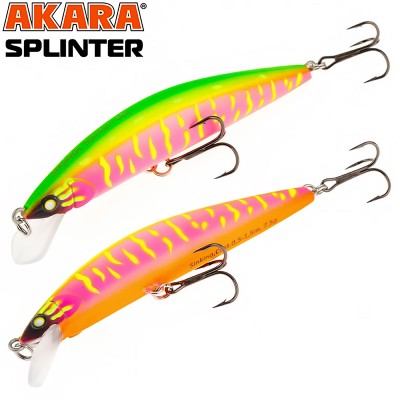 Akara Splinter S, 80 мм, 7.5 г, цвят А207, потъващ воблер