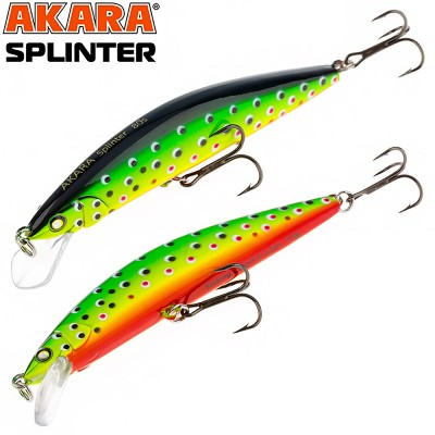 Akara Splinter S, 80 мм, 7.5 г, цвят А89, потъващ воблер