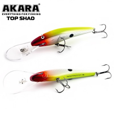 Воблер за тролинг Akara Top Shad 105 мм, 18 г, цвят A60
