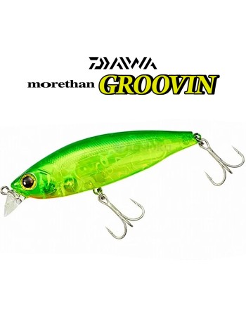 Бързопотъващ воблер Daiwa Morethan Groovin 70HS, 70 мм, 15.5 г, Lime Clear