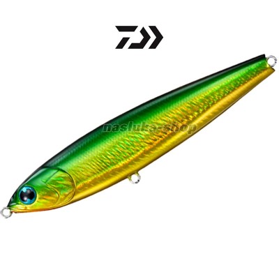 Воблер-стикбайт Daiwa Morethan Trick Upper R 65 F, 65 мм, 5.9 г, цвят Green Gold