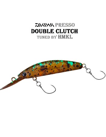 Daiwa Presso Double Clutch 45F1, 45 мм, 1.6 г, плаващ воблер за пъстърва, цвят Yadoku Brown