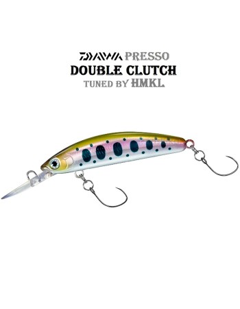 Daiwa Presso Double Clutch 60SHF, 60 мм, 2.8 г, плаващ воблер за пъстърва, цвят Yamame