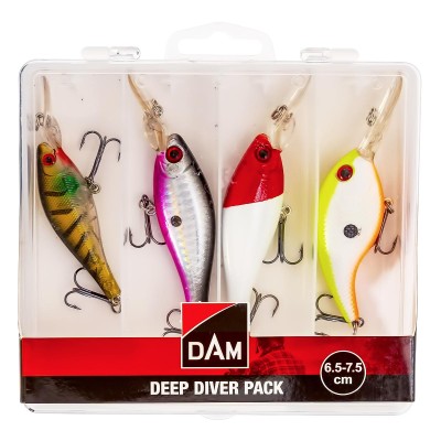 Комплект от 4 бр. воблери DAM Deep Diver Pack, 6.5-7.5 см