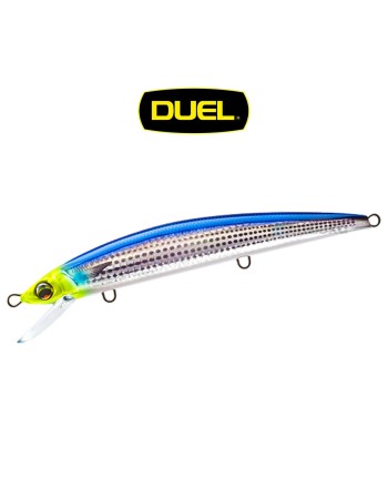 Плаващ морски воблер Duel Aile Magnet TG Minnow Slim F, 145 мм, 30 г, цвят HCHM