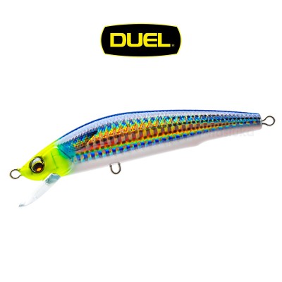 Плаващ морски воблер Duel Aile Magnet TG Minnow F, 105 мм, 18 г, цвят HCHM