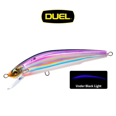 Плаващ морски воблер Duel Aile Magnet TG Minnow F, 105 мм, 18 г, цвят HKVK