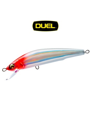 Плаващ морски воблер Duel Aile Magnet TG Minnow F, 125 мм, 27 г, цвят HRH