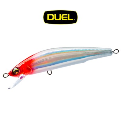Плаващ морски воблер Duel Aile Magnet TG Minnow F, 125 мм, 27 г, цвят HRH