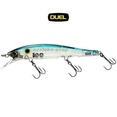 Плаващ воблер Duel Hardcore Minnow Flat F 130 мм, 20 г, цвят GSSH