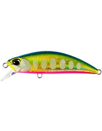 Потъващ воблер DUO Spearhead Ryuki 71S, 71 мм, 10 г, цвят Blue Pink Gold Yamame