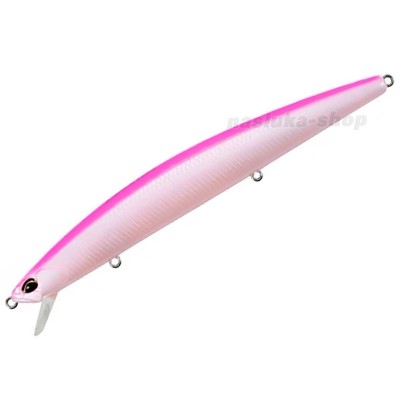 Потъващ морски воблер Duo Tide Minnow Lance 140S, 140 мм, 25.5 г, Pink Back Pearl