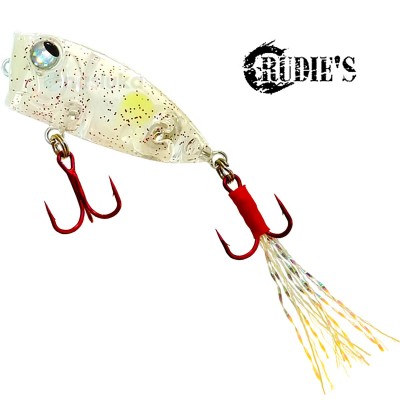 Воблер-попер Rudie's Meba Popper Z 35 мм, 3.5 г, цвят Akaramespot Glow