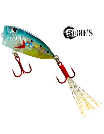 Воблер-попер Rudie's Meba Popper Z 35 мм, 3.5 г, цвят Sardine